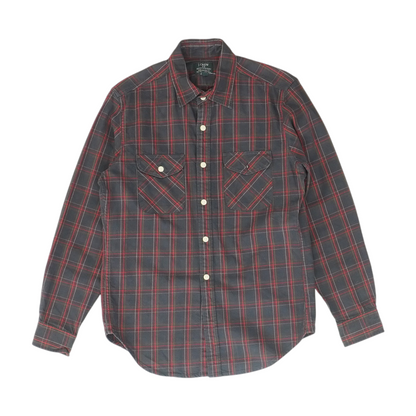 Gray Check Long Sleeve Button Down