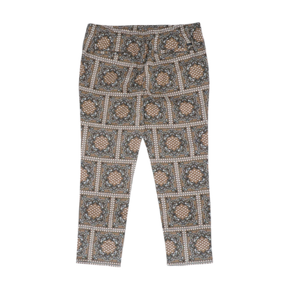 Brown Paisley Regular Pants