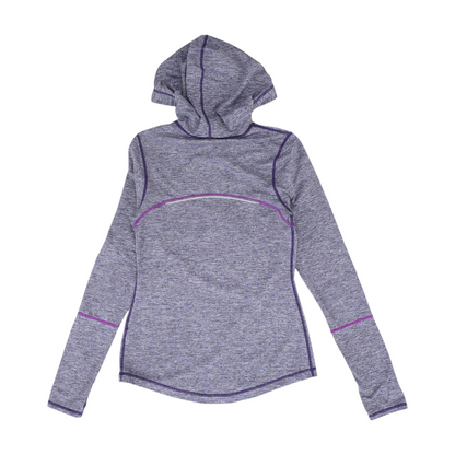 Purple Solid Hoodie Pullover