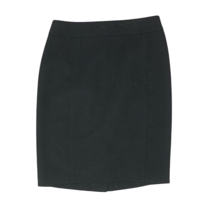 Black Solid Mini Skirt