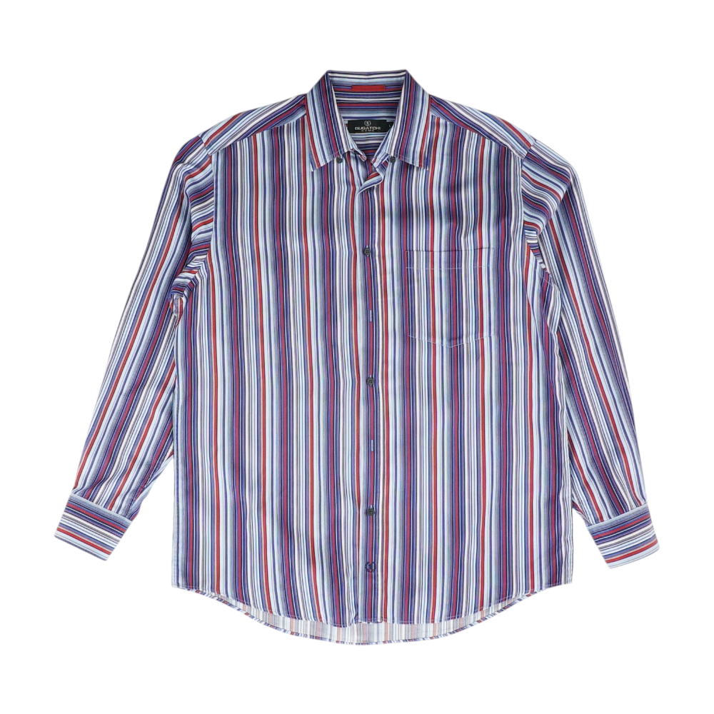 Blue Striped Long Sleeve Button Down