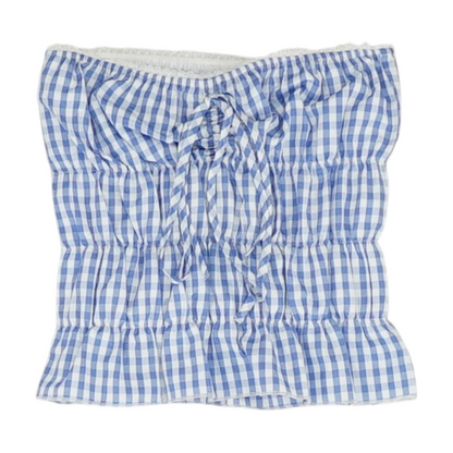Blue Check Blouse