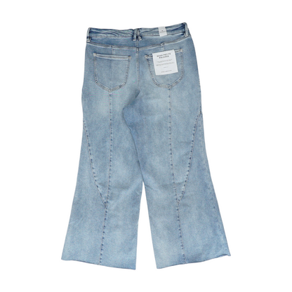 Blue Plus Wide Leg Jeans