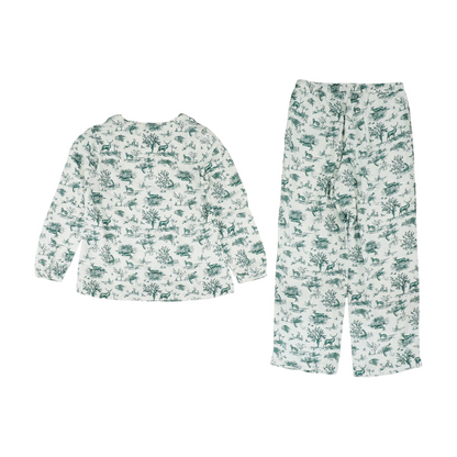 Ivory Print Pajama Set