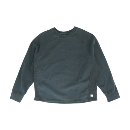 Black Solid Sweatshirt Pullover