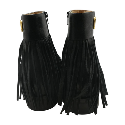 Black Valentino Garavani Pat Buffalo Ankle Boot
