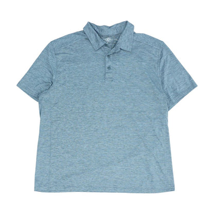 Gray Solid Short Sleeve Polo