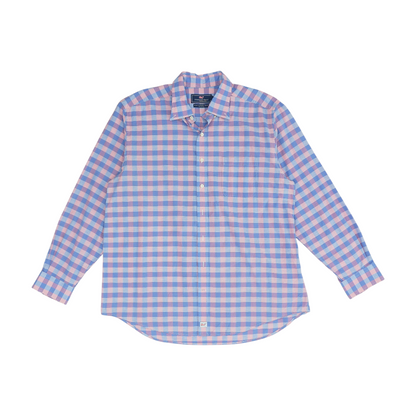 Blue Check Long Sleeve Button Down