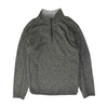 Gray Solid 1/4 Zip Pullover