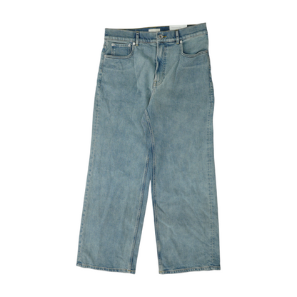 Blue Long Wide Leg Jeans