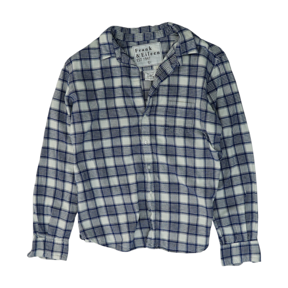 Blue Plaid Flannel Button Down
