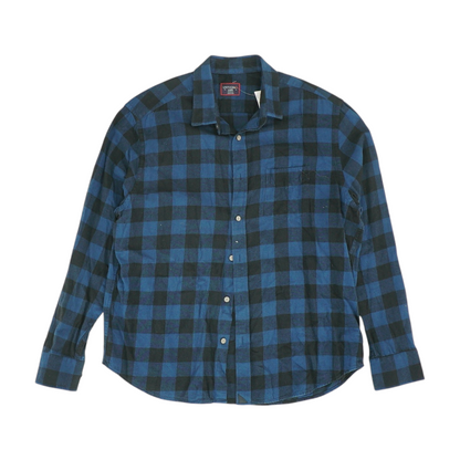 Blue Check Flannel Button Down