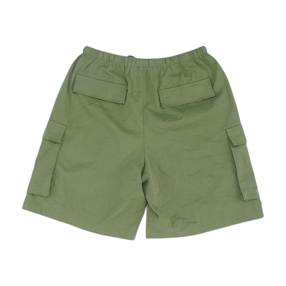 Green Solid Active Shorts