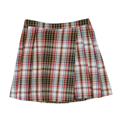 Multi Plaid Skirt