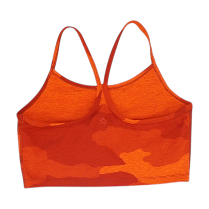 Orange Camo Sports Bra