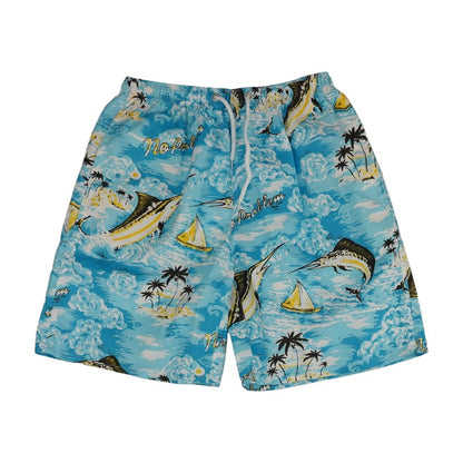 Blue Tropical Swim Bottom