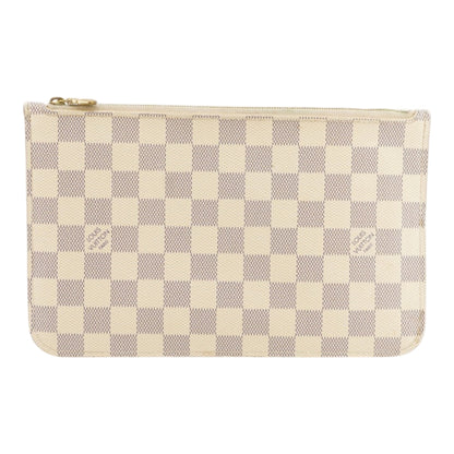 Neverfull Pochette in Damier Azur Canvas