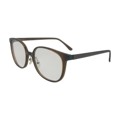 Brown kombu Round Prescription Eyewear