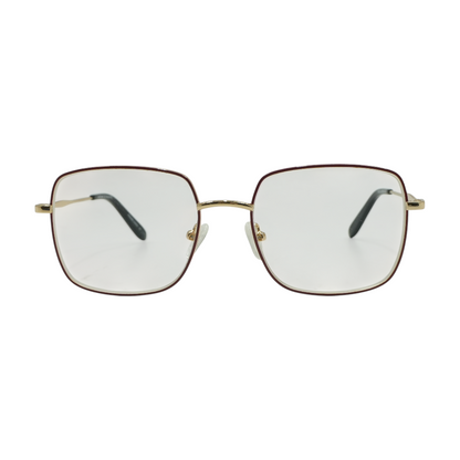 Red CAFE 3366 Square Prescription Eyewear