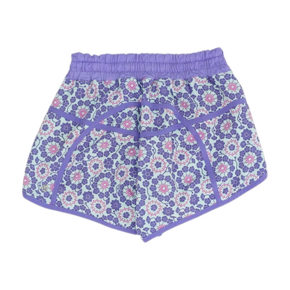 Blue Floral Active Shorts