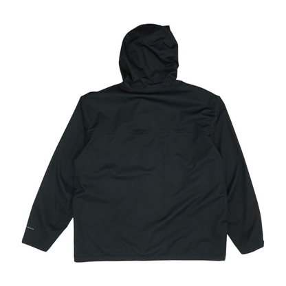 Black Solid Rain Jacket