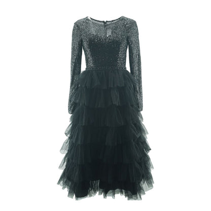 Black Formal Midi Dress