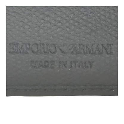 Blue Leather Bifold Wallet