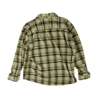 Green Plaid Flannel Button Down