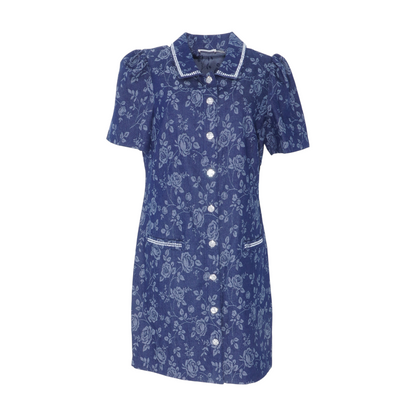 Blue Floral Mini Dress