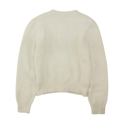 White Cardigan Sweater