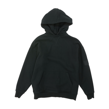 Black Solid Hoodie Pullover