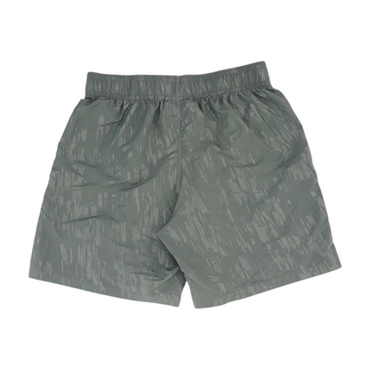 Gray Print Active Shorts
