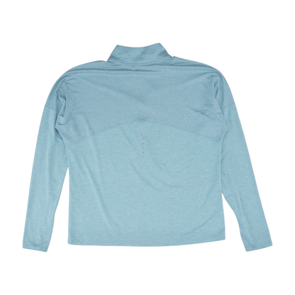 Blue Solid 1/4 Zip Pullover
