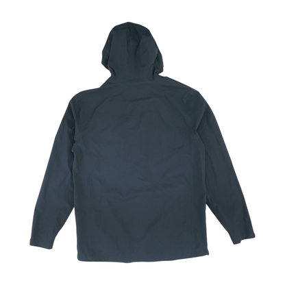 Black Solid Rain Jacket