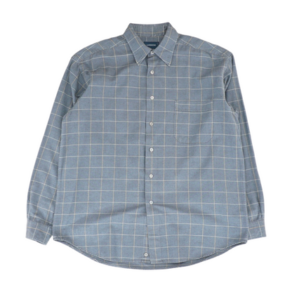 Gray Check Long Sleeve Button Down