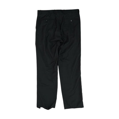 Black Solid Dress Pants