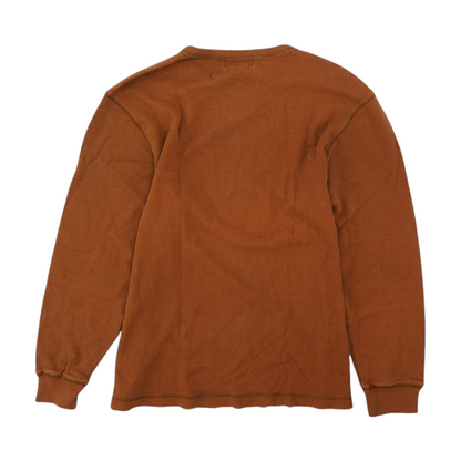 Rust Solid Sweatshirt Pullover