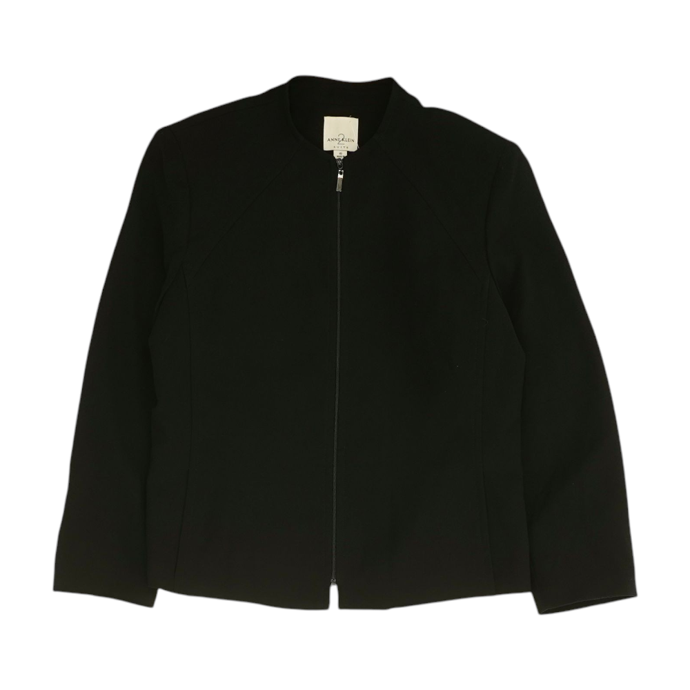Anne Klein Black Solid Blazer – Image 1