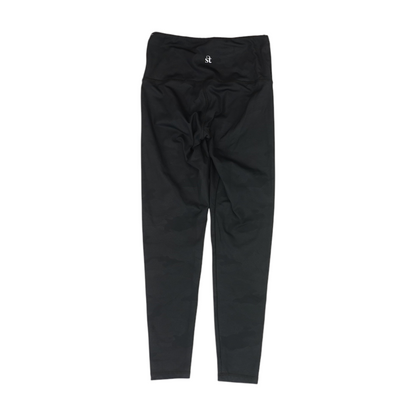 Black Striped Active Leggings