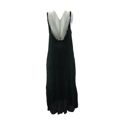 Black Solid Maxi Dress