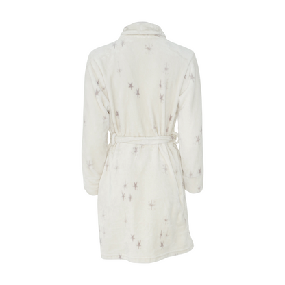 Beige Graphic Robe