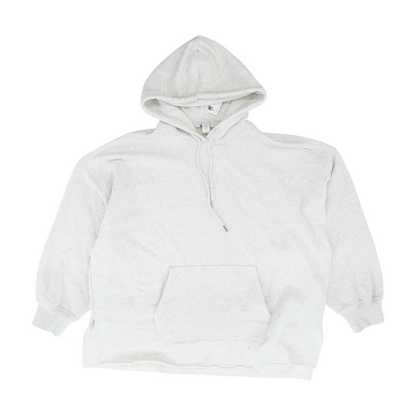 Gray Solid Hoodie Pullover
