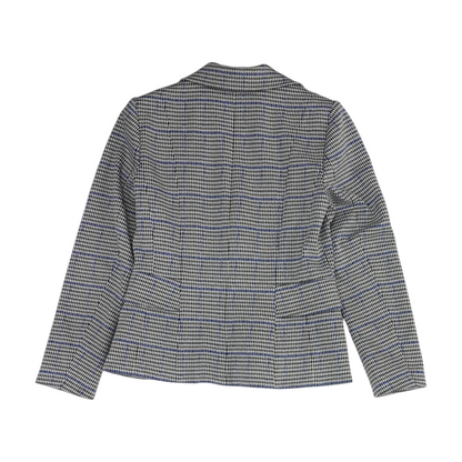 White Houndstooth Blazer
