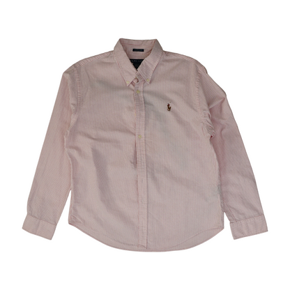 Pink Striped Long Sleeve Button Down