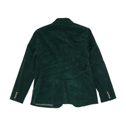 Green Solid Blazer