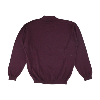 Burgundy Tall Solid Pullover Sweater
