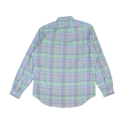 Multi Plaid Long Sleeve Button Down