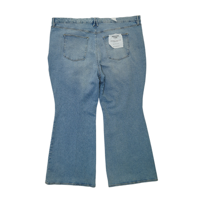 Blue Plus Wide Leg Jeans