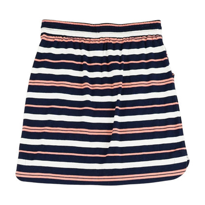 Navy Striped Mini Skirt