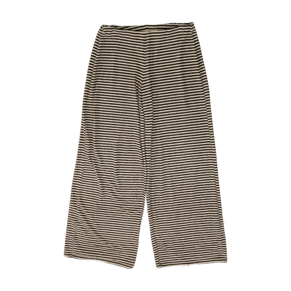 Brown Striped Wide Leg Pants